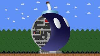 Mario Vs King Bomb Omb's Big Bomb Omb Maze Escape Attack