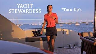 YACHT STEWARDESS MORNING ROUTINE - With guests ON