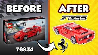 LEGO Speed Champions Ferrari F355 MOC (76934)[240 pcs] Alternate Build for F40 | Instructions | TBB