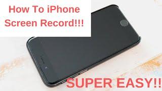 How to Screen Record on an iPhone! Quick tech tutorial