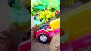 diy mini tractor accident  science project | how to make bridge #tractor #diy #shorts