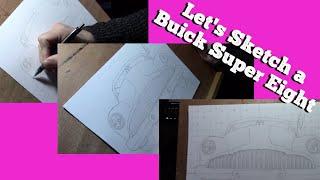 Let's Sketch a Buick Super Eight Custom