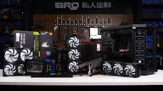 「BRO」4K Water Cooled PC Build HYTE Y70 Touch Infinite Black With AMD 9950X. #pcbuild #y70  #9950x