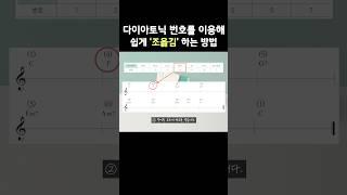 다이아토닉 번호로 쉽게 ‘조옮김’ 하는 방법!