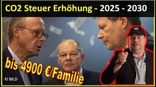 CO2 Steuer Erhöhung! - bis 2030 bis zu 4900 € Mehrkosten pro Familie