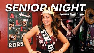 SENIOR NIGHT **Vlogmas Day 3** || Productive high school day in my life