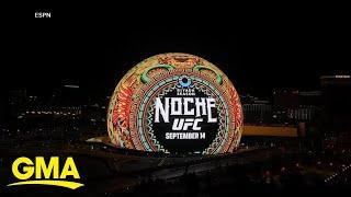 UFC 306 lights up the Las Vegas Sphere