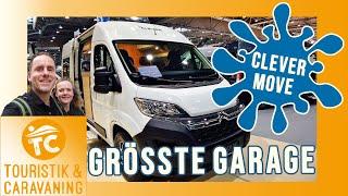 GRÖßTE HECKGARAGE ! Clever Move 600 •  TOURISTIK & CARAVANING LEIPZIG • Kastenwagen 2022 | VLOG #40