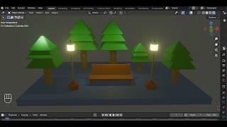 Beginner basic 3D Blender tutorial | make garden lights