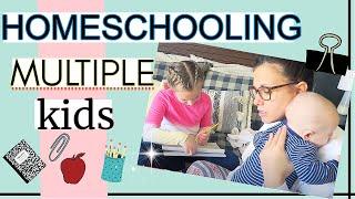 HOW TO HOMESCHOOL MULTIPLE KIDS & AGES | HOMESCHOOLING MULTIPLE CHILDREN