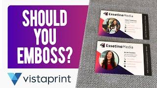 VistaPrint Business Cards Review with Embossed Gloss | Is It Worth It?