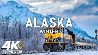 Winter in Alaska 4K  The Most Beautiful Places In Alaska  Travel Video 4K