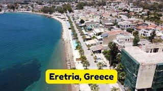 Eretria, Evia Island, Greece: Drone Video