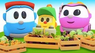 Leo and friends on the farm! Funny cartoons for kids & Learning baby videos. Cartoon collection.