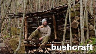 A house in the woods. Lone bushcraft. Part 1