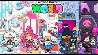 Cinnamoroll | My Melody | Hello Kitty | Badtz Maru and Kuromi | Toca Boca World