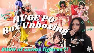 My First PO Box Unboxing (except I don’t have a PO box)  HUGE anime figure unboxing