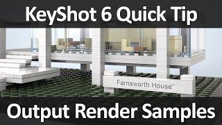 KeyShot Quick Tip: Output Render Samples