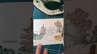 그림엽서  #shorts #drawing #art #artist #sketch #수채화 #watercolor #드로잉 #pencildrawing #색연필 #그림엽서