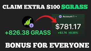 GRASS Airdrop Bonus - Claim Free Extra $100 Grass Token With This Method