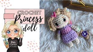 Crochet princess doll - Easy crochet doll Tutorial - princess of the flower