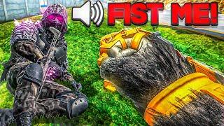 Making Enemies RAGE by FISTING THEM  *BEAST GLOVE* (FUNNY PROXIMITY CHAT MOMENTS)