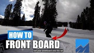 HOW TO FRONTBOARDSLIDE SNOWBOARDING, (pocket coach)