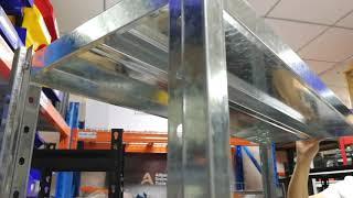 Galvanized Slotted Angle Shelf - New product  | Warehouse Storage Solutions-Aceally