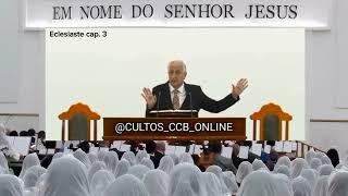 SANTO CULTO A DEUS (VÍDEO) TER - 04/02/2025 - 7h - ECLESIASTES - CAP. 3 #CULTOONLINECCB #CULTOAOVIVO