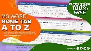 Class #01 - MS Office HOME TAB A to Z Explain in Bangla