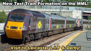 New Midland Mainline Test Train! - Europheonix Class 91! - Leicester L.I.P & Class 37s at Derby!