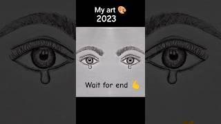 me vs my art  2023 vs 2025 #wallart #art #drawing #shorts #vs #myart