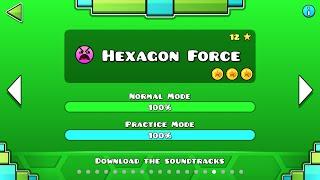 Geometry Dash #6 - Hexagon Force all coins