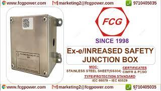 increased safety junction box | stainless steel junction box | weatherproof junction box | FCG