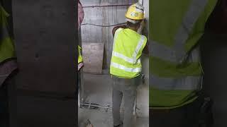 How to install metal fire rated door frame .