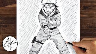 How To Draw NARUTO Full Body | Anime Drawing Tutorial