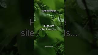 Hugs are silent words... #shorts #relationshipfacts #subscribe