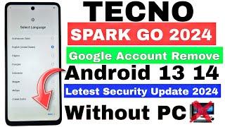 Tecno Spark Go 2024 FRP Bypass Android 13 | New Trick | Tecno BG6 Google Account Bypass Without Pc |