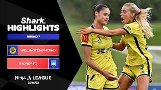 Wellington Phoenix v Sydney FC - Shark Highlights | Ninja A-League 2024-25 | Round 07