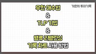 무한 매수법 & TLP 기법 & 밸류 리밸런싱 기록 차트 사용 방법