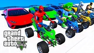 GTA V Stunt Map Car Racing Challenge With Super Cars Monster Trucks Bikes and helicopters