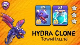 Hydra Clone Attack Th16 | Legend League Day 5 | Hydra Clone Attack Strategy Th16 Clash of Clans