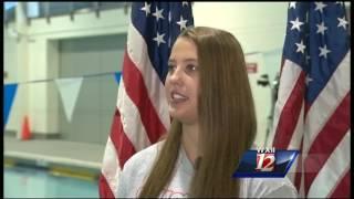 Local Olympian Kathleen Baker prepares for Rio