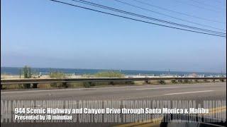 Porsche 944 scenic highway and canyon drive through Santa Monica, Malibu & Malibu Canyon Rd.