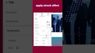 Apply Stroke Effect to Fonts with Elementor Page Builder #wordpress #tutorial #font #elementor