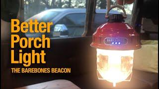 The best porch light for your camper or RV -- The Barebones Beacon -- LED, rechargeable, & compact!