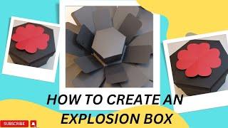 How to create an Explosion Box #idea #gift #birthday  #graduation #wedding #anniversary #howto