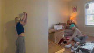 Renovating my old house Ep. 2 (laminate flooring, office room, painting wallpaper & more)