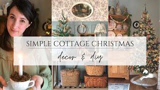 Simple Cottage Christmas - Peaceful, Natural Christmas Decor - Timeless Country Cottage Christmas