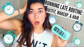 Running Late Routine: Outfit, Makeup, & Hair